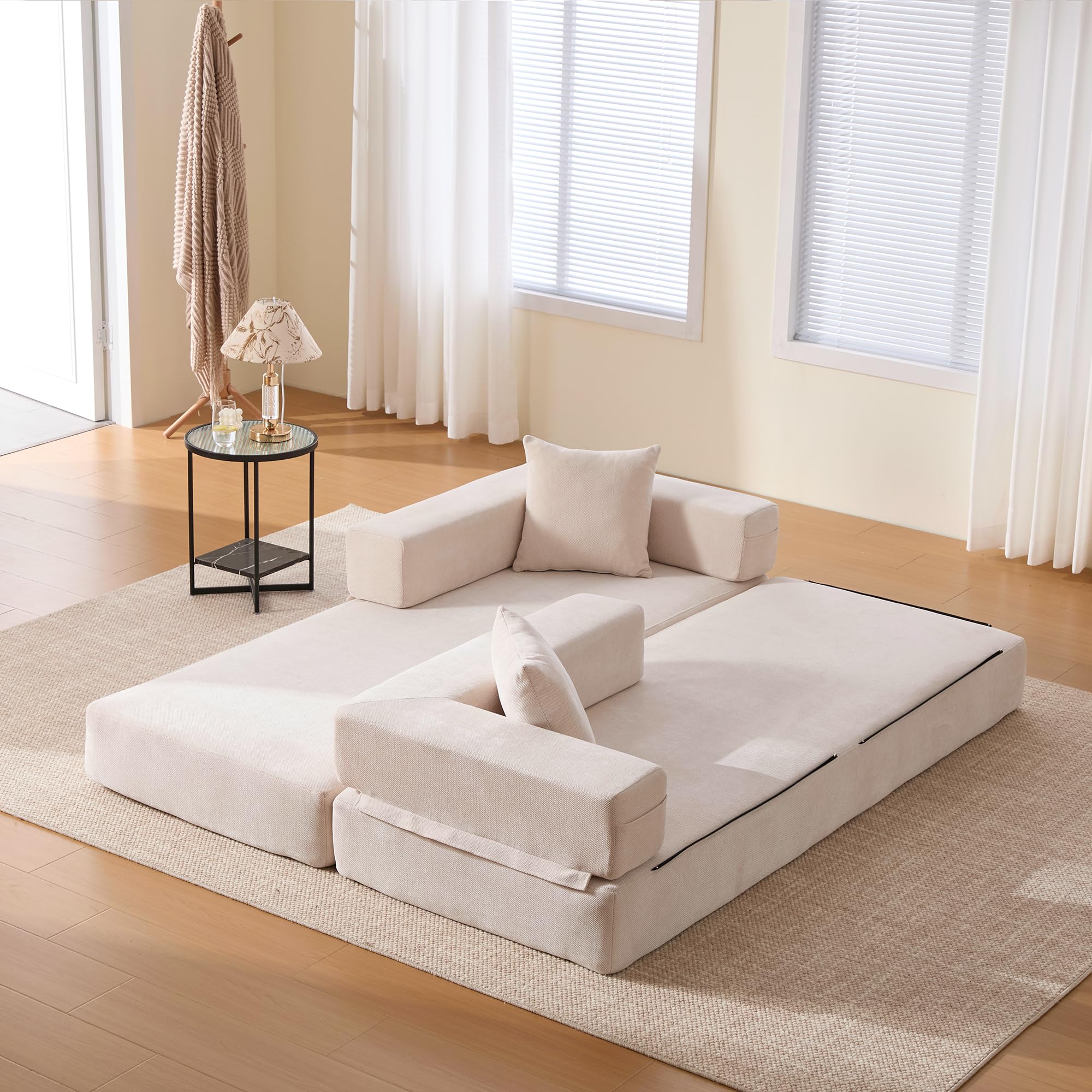 Canapé 2 Places Avec Poches Latérales, Canapé Modulable Avec