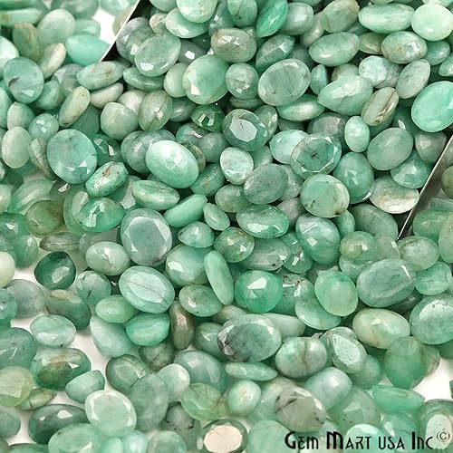 Miniatura 6 de Piedras sueltas esmeralda, piedras preciosas sueltas, piedras facetadas, piedras preciosas, piedras de ajuste de joyería, piedra natal, 0.236x0.354