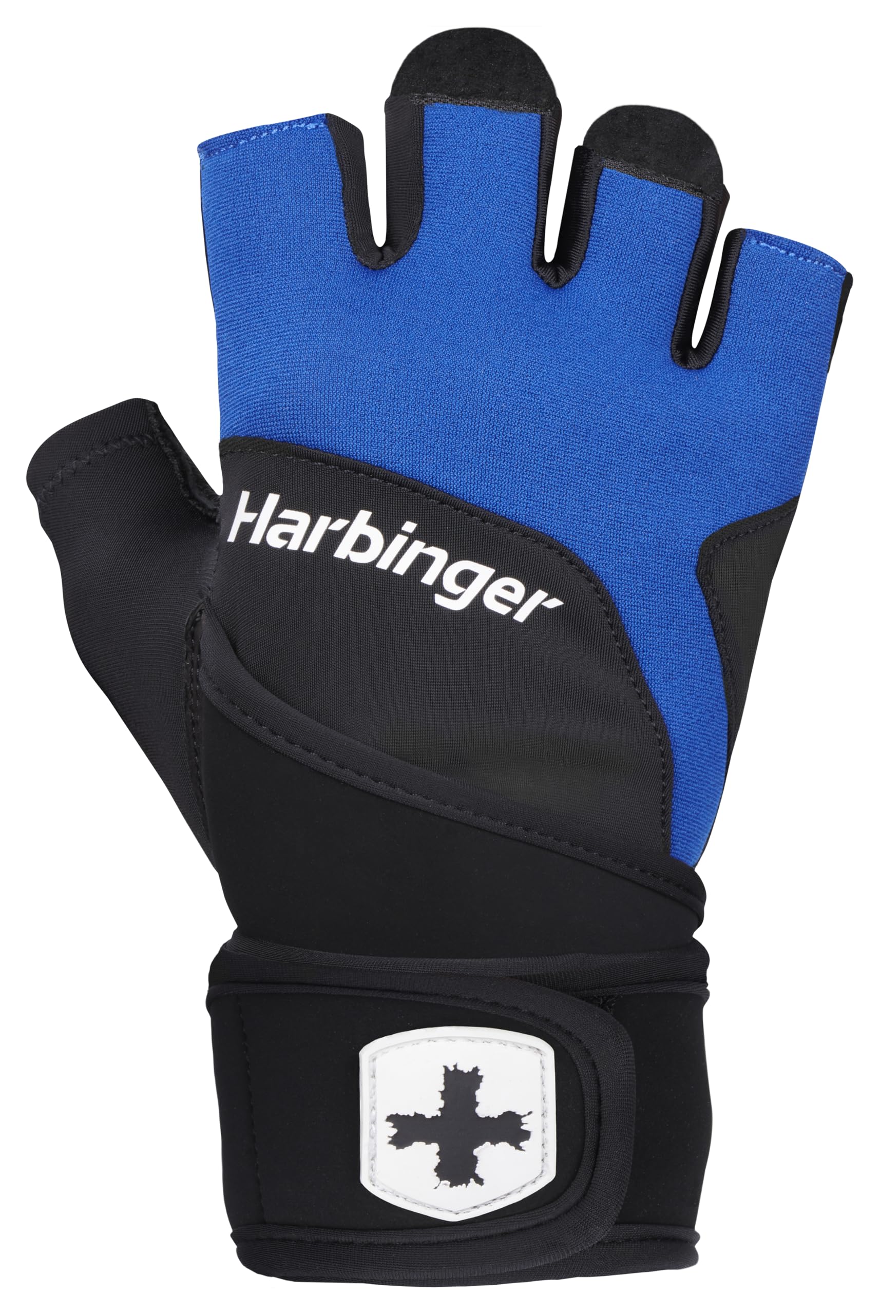Harbinger Training Grip Wristwrap 2.0 Weightlifting Gloves-Maximum Hand Protection,Wrist Support Prevents Injuries While Lifting Weights,Ideal For Serious Athletes and Heavy Lifts,Small,Blue