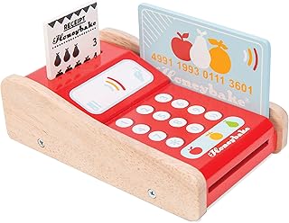 Le Toy Van - Wooden Honeybake Card Machine Role Play Toy | Pretend Play Shop Acessories | Perfect for Supermarket, Food Shop or Cafe Pretend Play | Great As A Gift