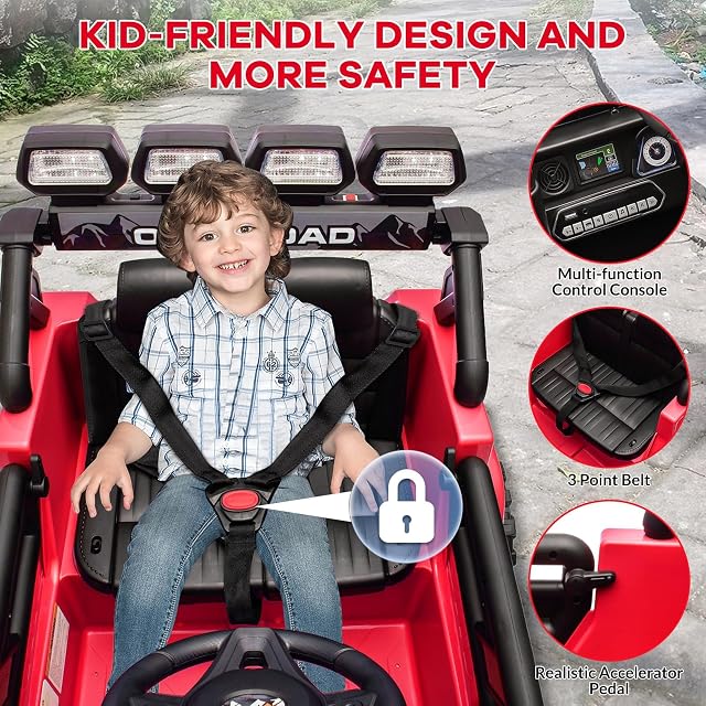 Foto 6 de 8 de Coche Eléctrico Infantil 12v con Mando Remoto 2.4g - Suspensión De Muelle, Luces Led Y Música Inalámbrico
