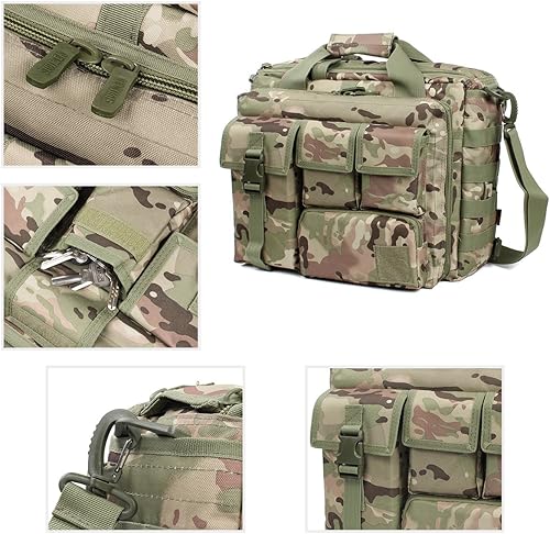 Miniatura 4 de Maletín táctico, 15 "hombres mensajero bolsa militar maletín para hombres
