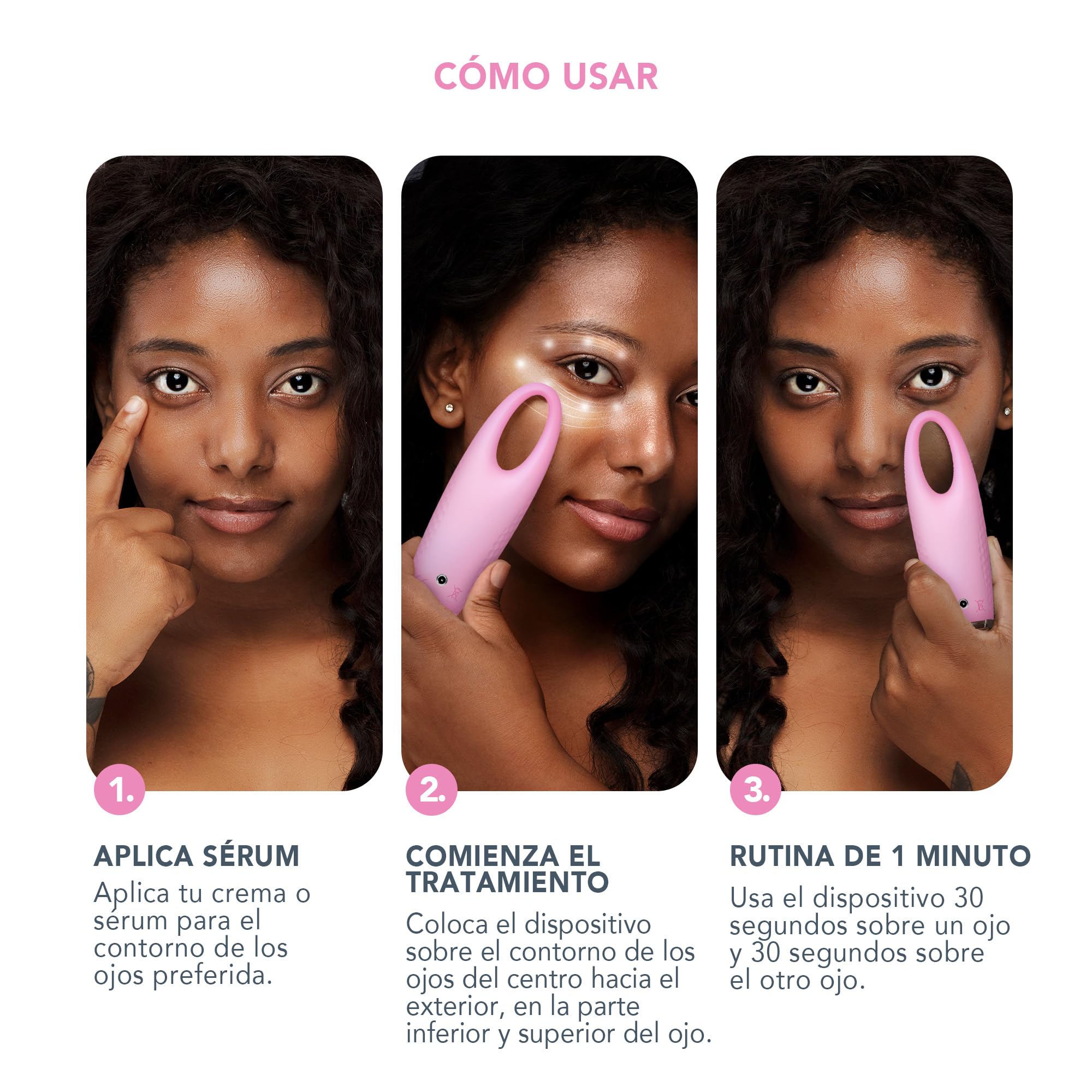 FOREO IRIS 2 Masajeador de ojos rejuvenecedor I Para hinchazón y ojeras I Corrector de ojeras I Dispositivo de drenaje linfático I Silicona ultrahigienica I Garantía de 2 años I Pearl Pink | Masajeador de ojos, Ojeras, Hinchazón, Bolsas bajo los ojos, Dre