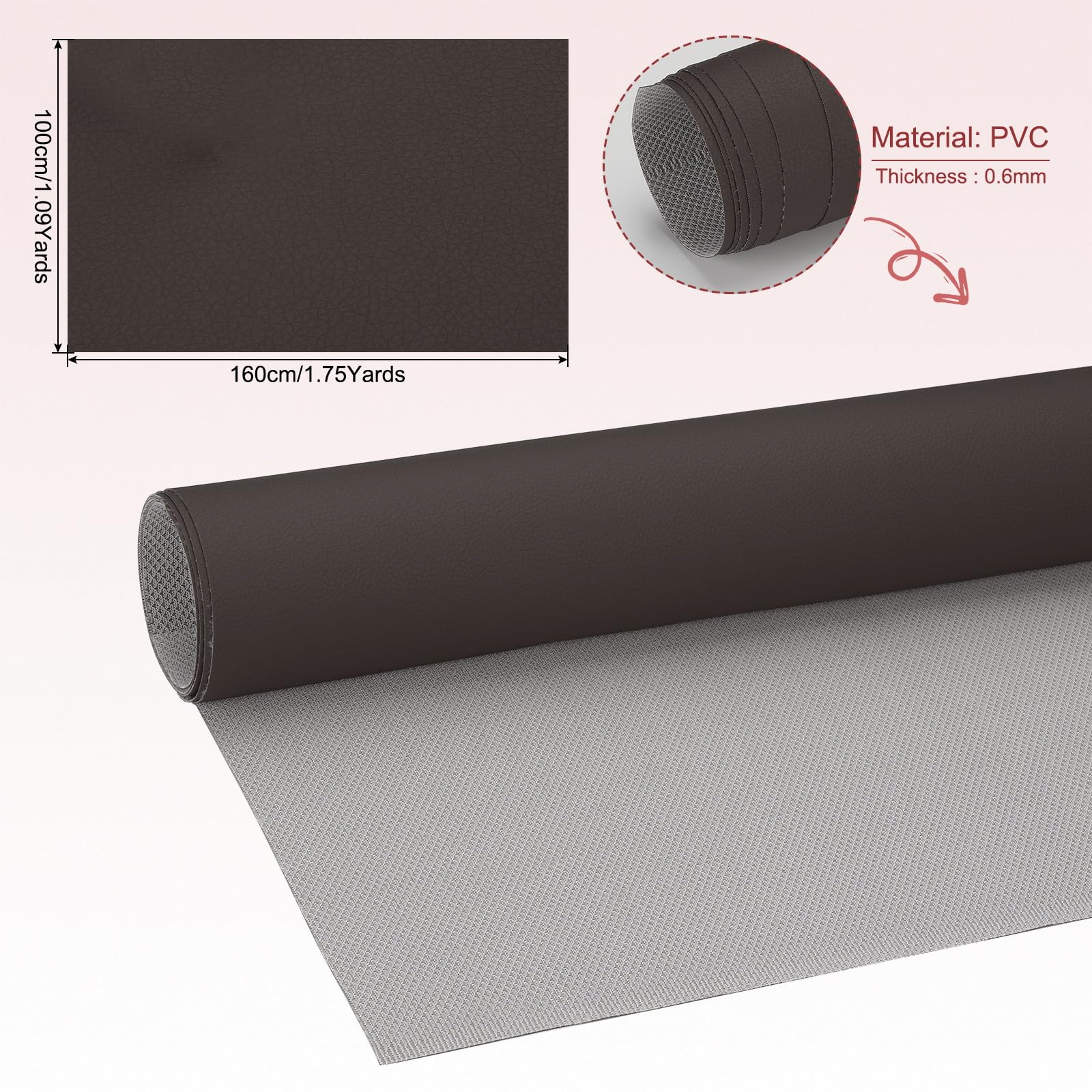PATIKIL 63x39.4in Faux Leather Sheets - Image 2
