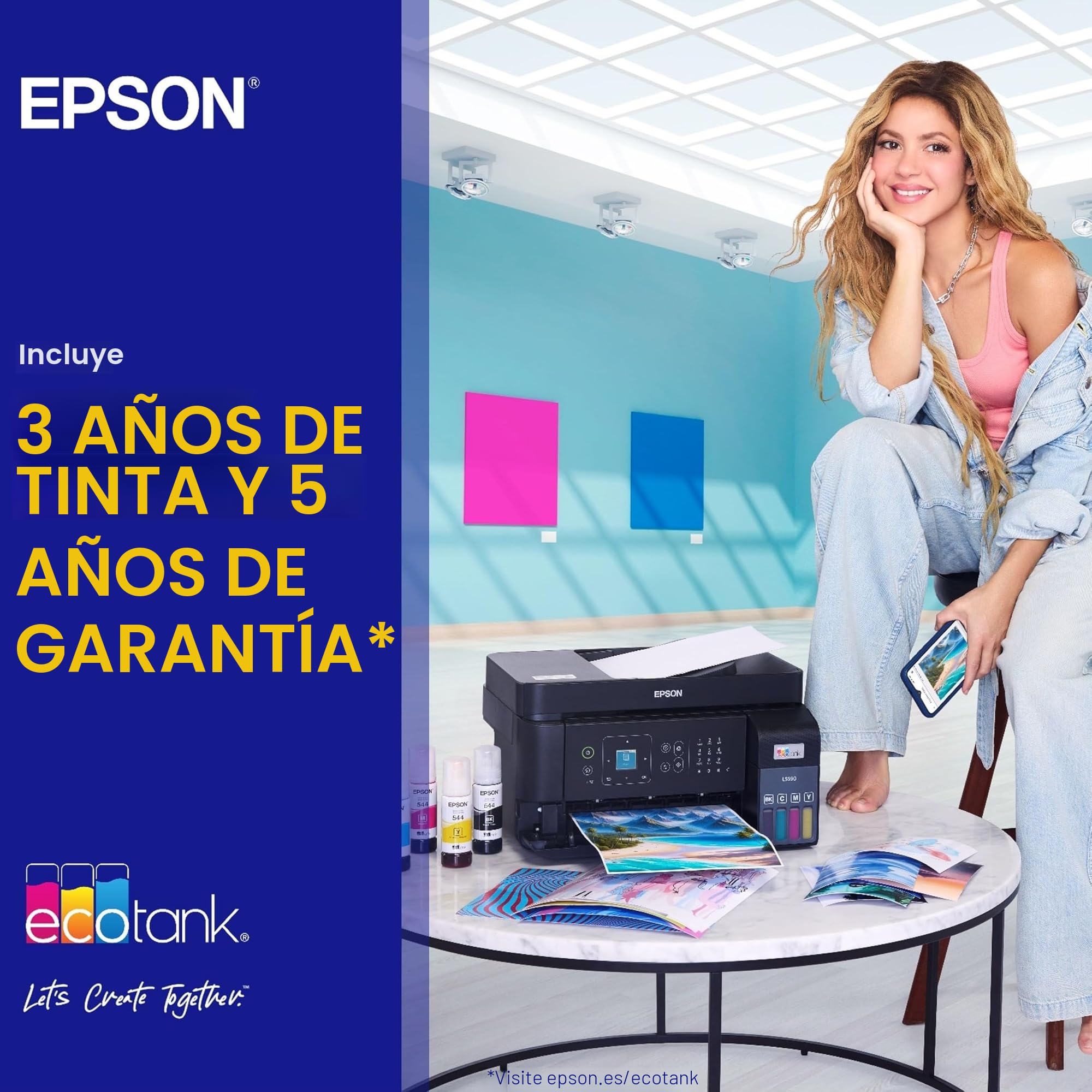 Epson EcoTank ET-5850 A4 Multifunction Wi-Fi Ink Tank Printer with Fax
