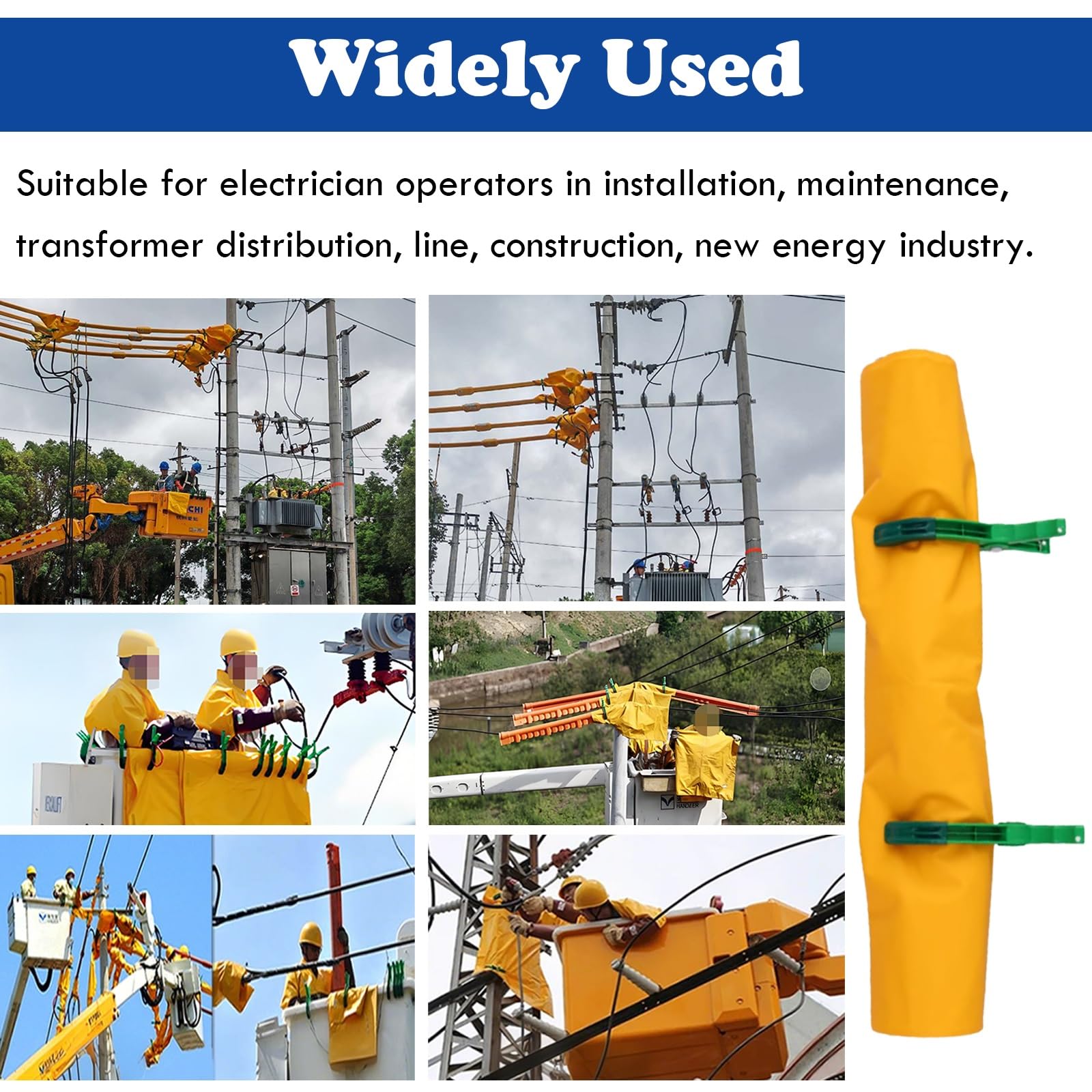 Zewnętrzny Koc Izolacyjny Dla Elektryków, Antypoślizgowa Mata Wysokonapięciowa Do Elektrowni/układania Kabli/fabryk, Zestaw Ochrony Sprzętu(1kv-90x100cm(35.4x39.4"))