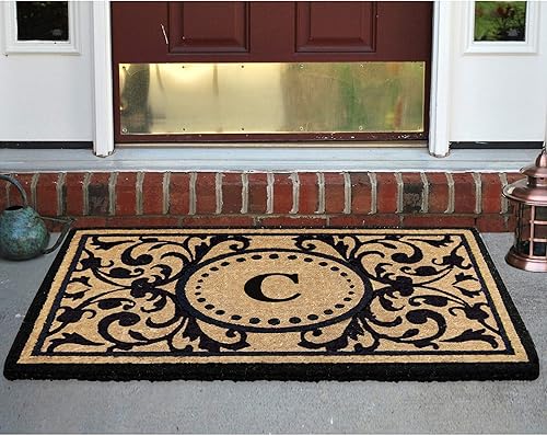 Miniatura 2 de Esterilla de Coco para Trabajo Pesado 30" x 48" Heritage, Monograma C