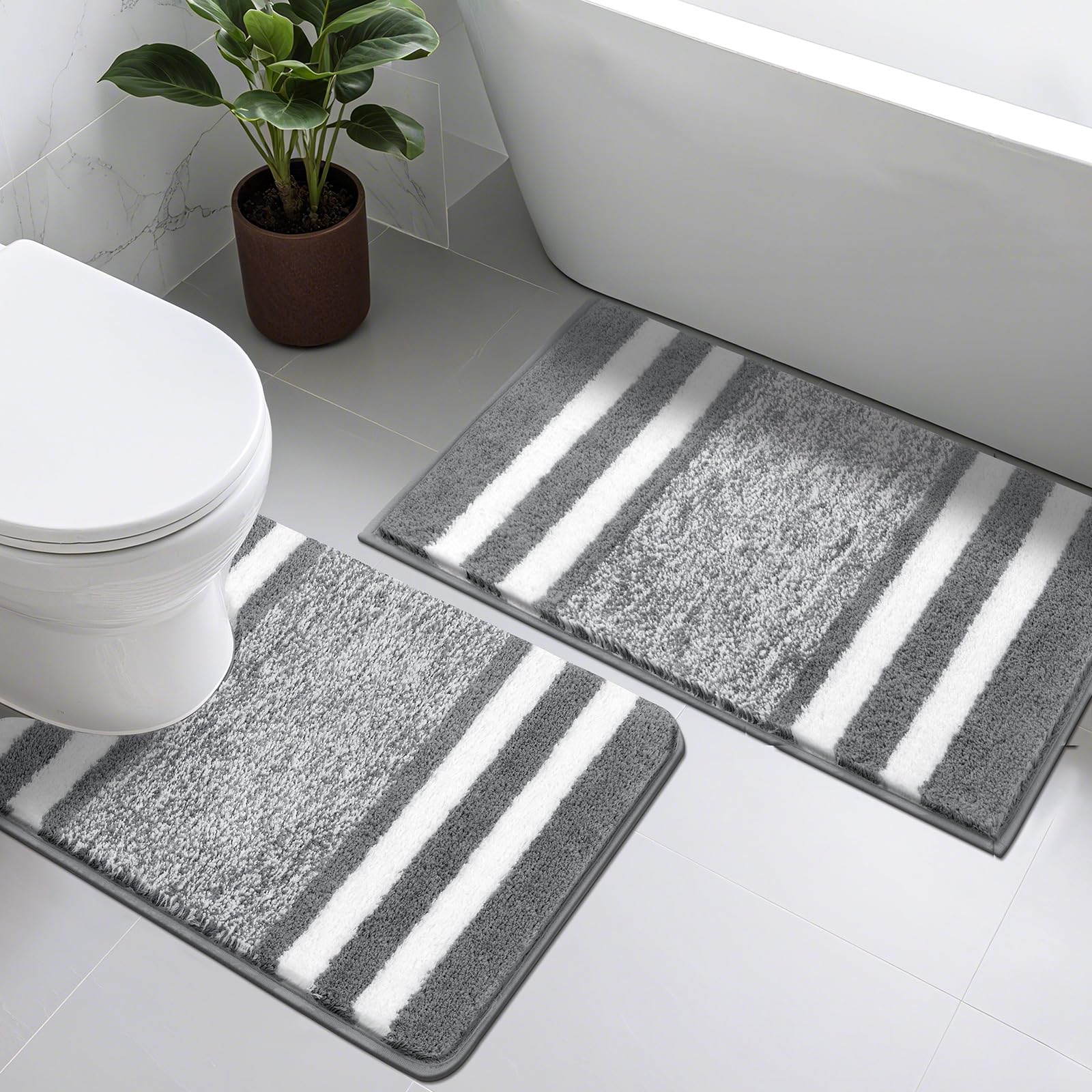 Tapis de bain antidérapant Pauwer créez une ambiance spa dans votre salle de bain