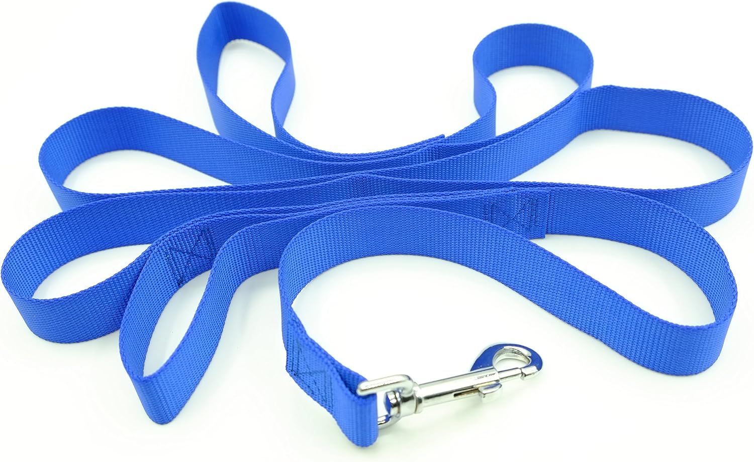 Pet Cuisine Double Handle Nylon Dog Walking Leash Strong Training Lead Control No Pulling Puppy Rope 6ft Blue