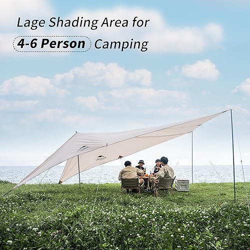 Miniatura 3 de Naturehike Toldo UPF50+ para automóvil, toldo impermeable para tienda de campaña para automóvil, parasol para 4-6 personas, SUV, toldo para