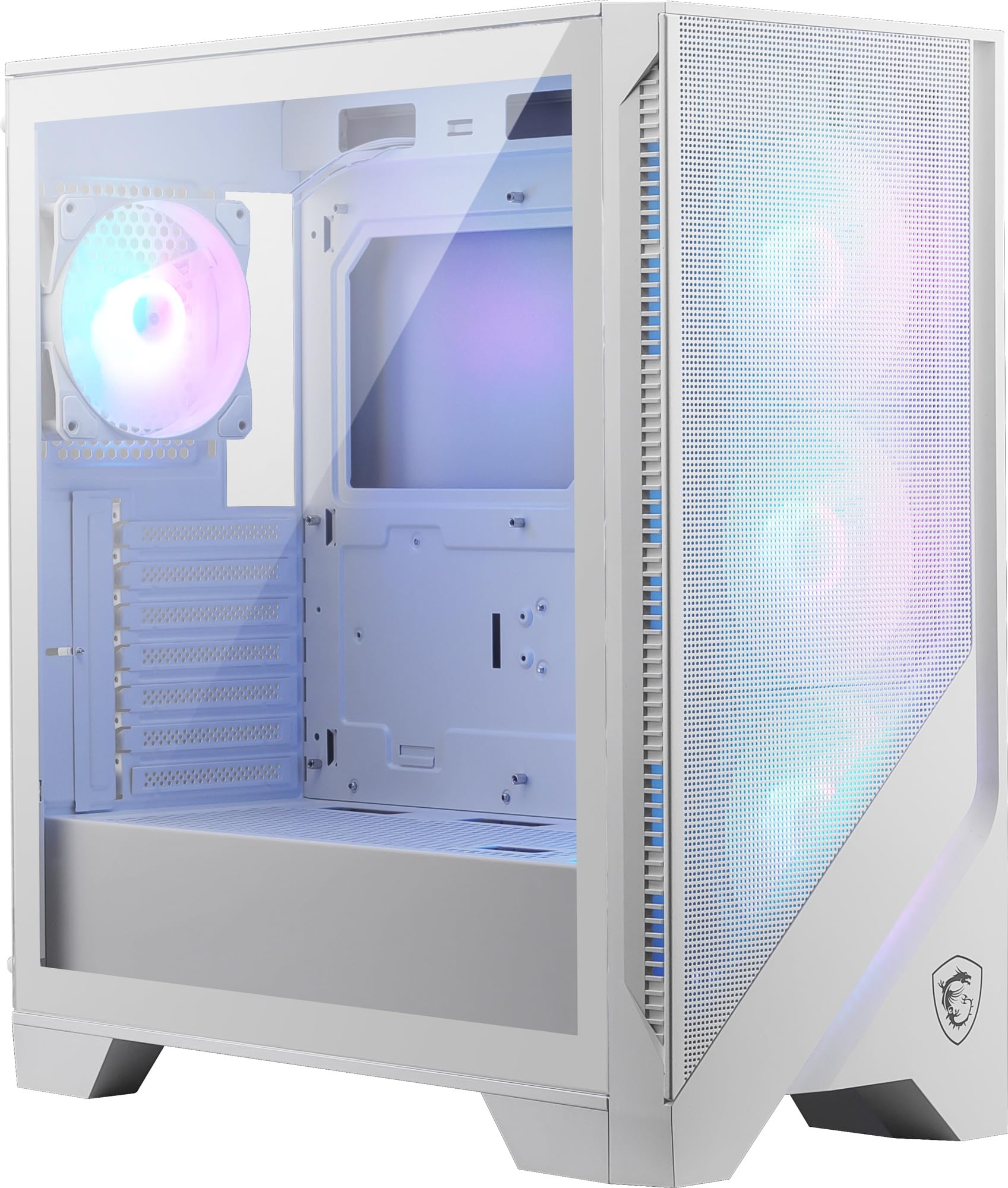 MSI MAG FORGE 320R ホワイト PCケース ARGBファン4基付き