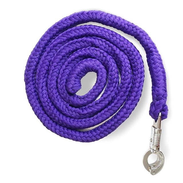 Foto 6 de 7 de Cuerda de plomo con gancho de pánico para caballo, correa trenzada en distintos diseños elegantes, para poni