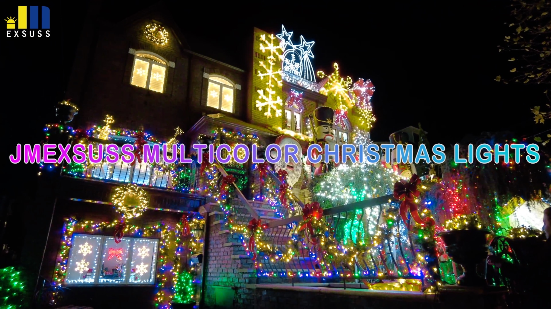 JMEXSUSS 200 LED Multicolor Christmas Lights Outdoor Waterproof