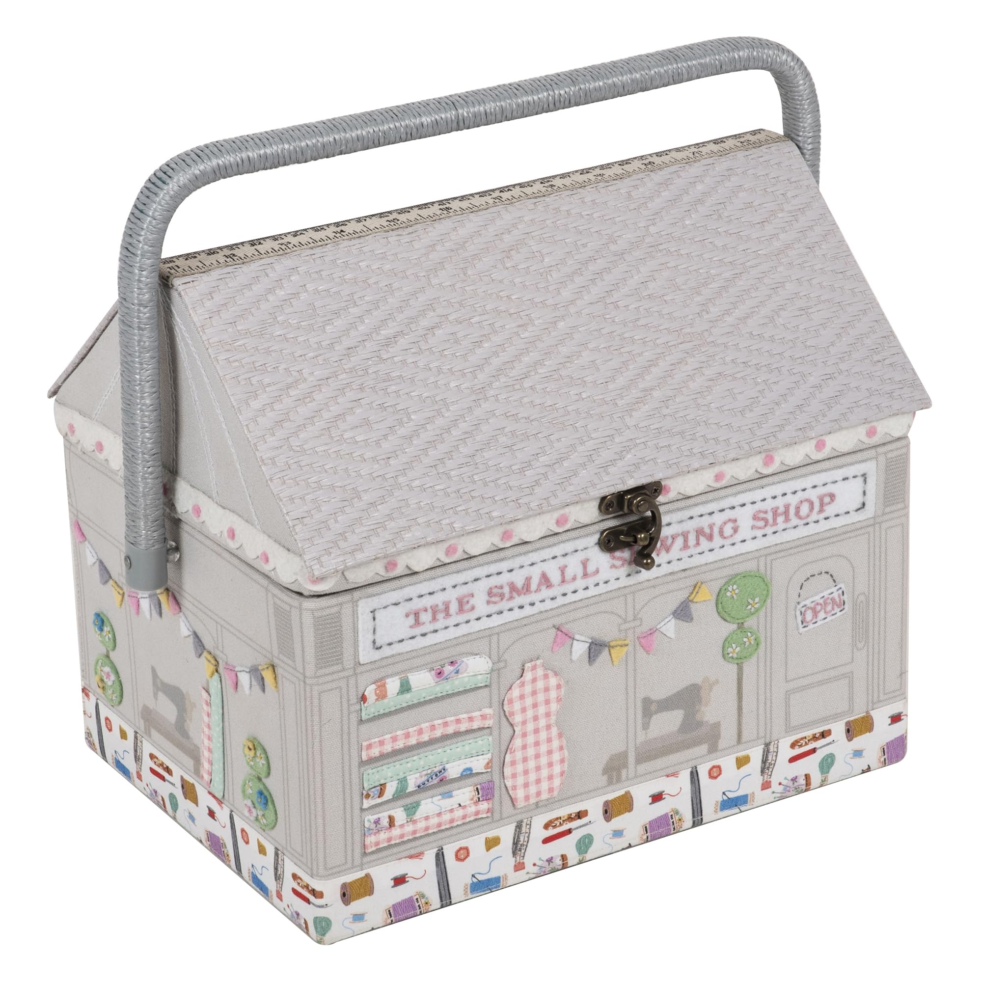 Hobby Gift Novelty Sewing Craft Hobby Storage Box, Embroidered, Appliqué Shop, Haby Notions