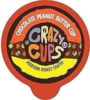 Vista 1 de Crazy Cups - Cápsulas reciclables de café tostado medio saborizado p/K-Cup/Keurig, caliente o helado, sabor a Chocolate Peanut Butter