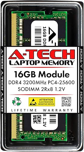 A-Tech Reemplazo de RAM de 16 GB para Samsung M471A2K43DB1-CWE | DDR4 3200MHz PC4-25600 2Rx8 1.2V SODIMM 260-Pin módulo de memoria
