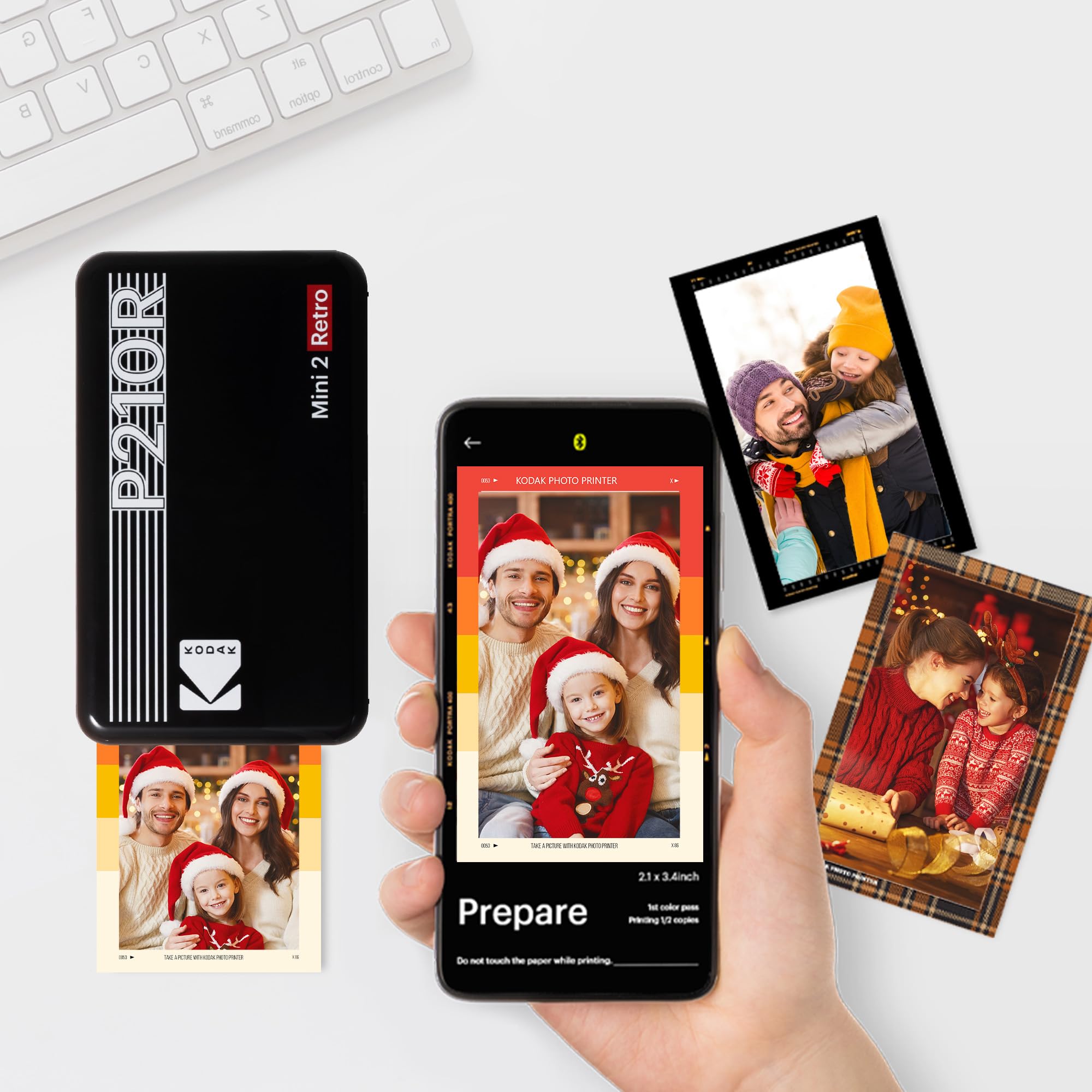 Kodak Mini 2 Retro ポータブルプリンター Amazon.co.jp: コダックKodak Mini 2 レトロ 4PASS スマホ