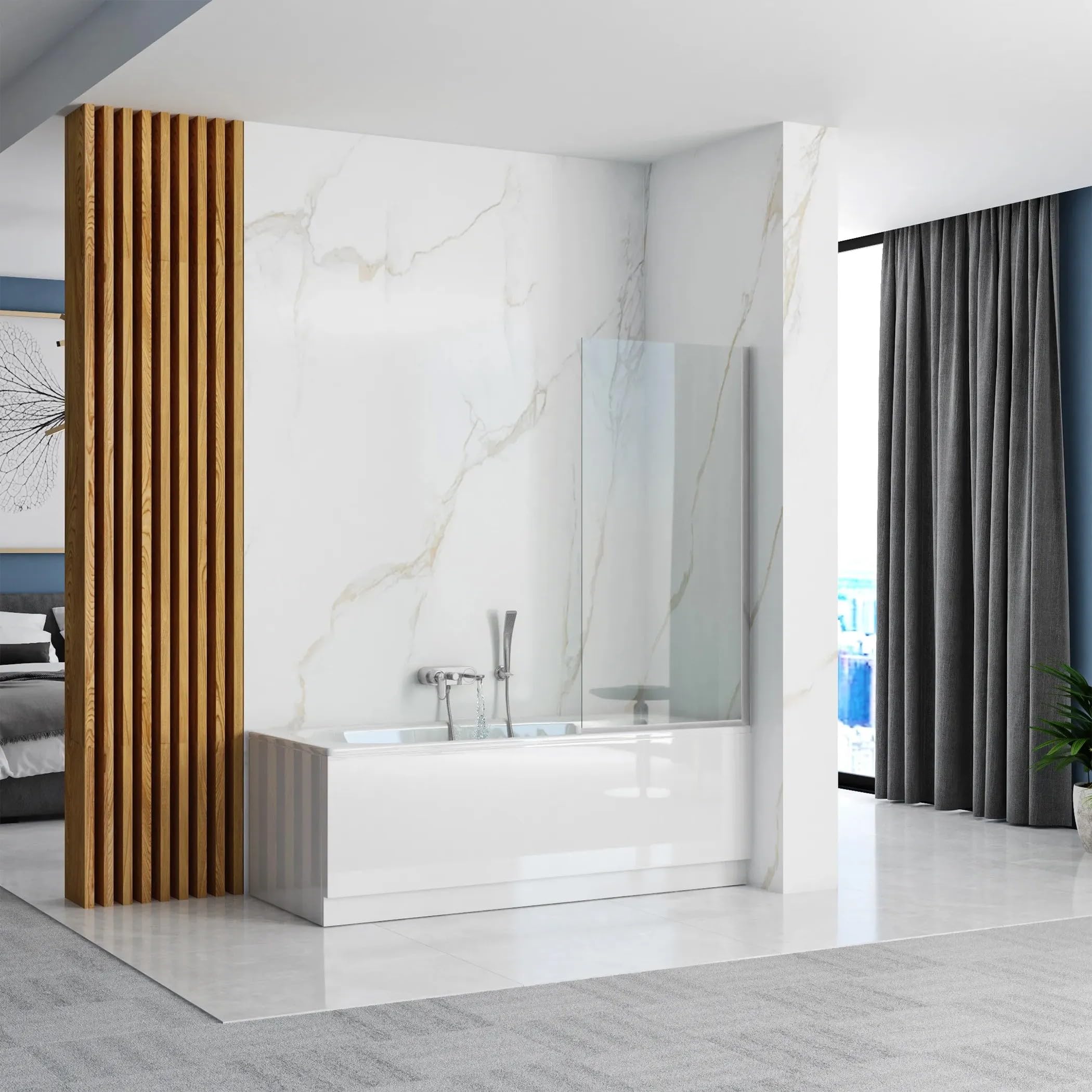 Rea parawan Lagos 70, Chrom, 0,5x70x140cm