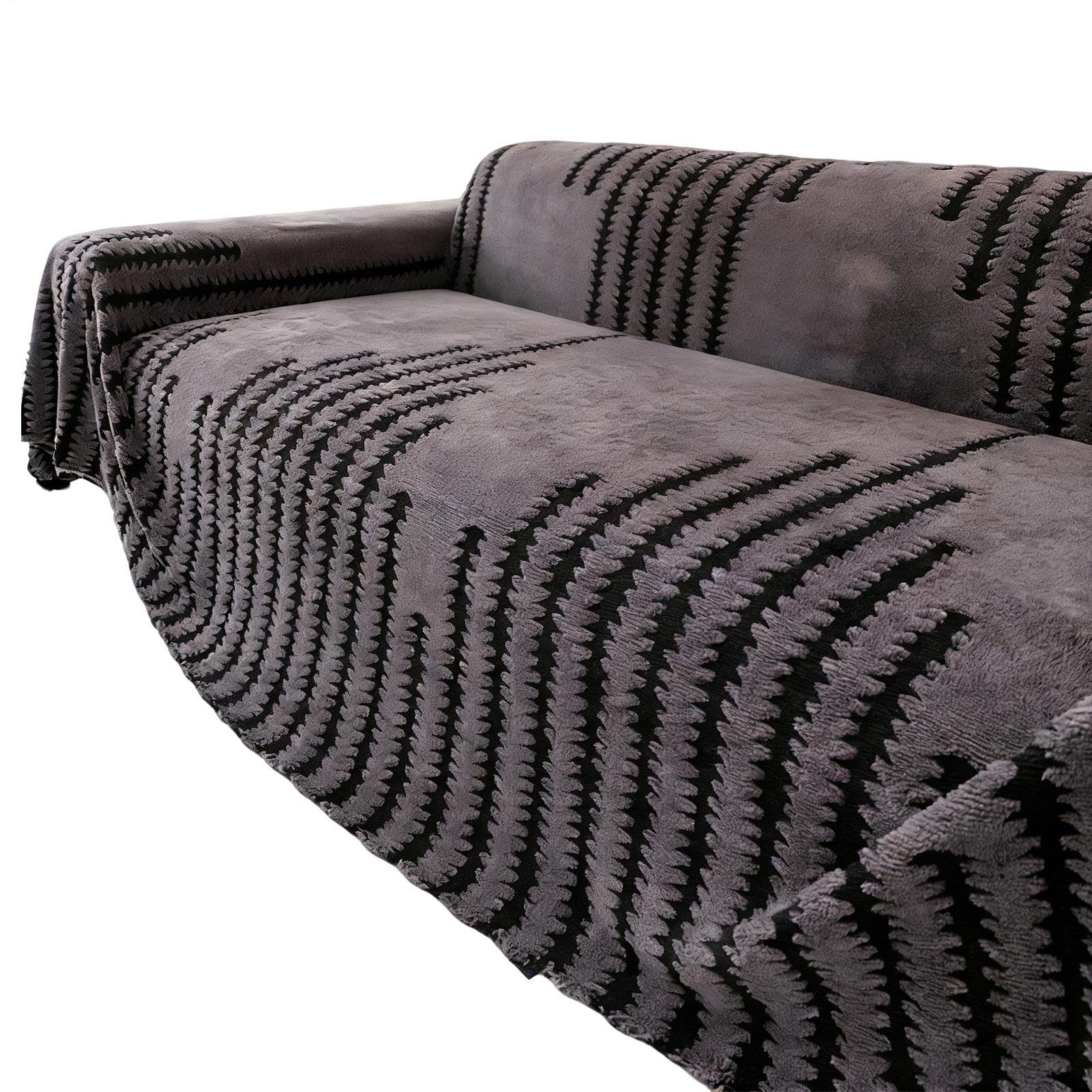 Housse de canapé design premium antidérapante pour un salon élégant