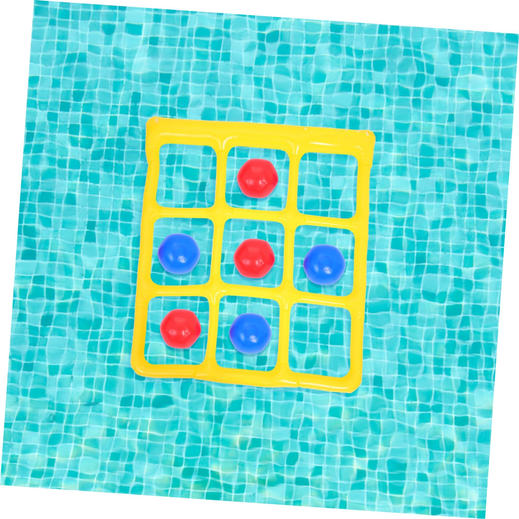 Juguetes Acuáticos Inflables para Piscina, Juego 1 Set PVC | 9 Cuadrículas, Fácil de Inflar y Desinflar, Decoracion Verano, para Niños y Adultos
