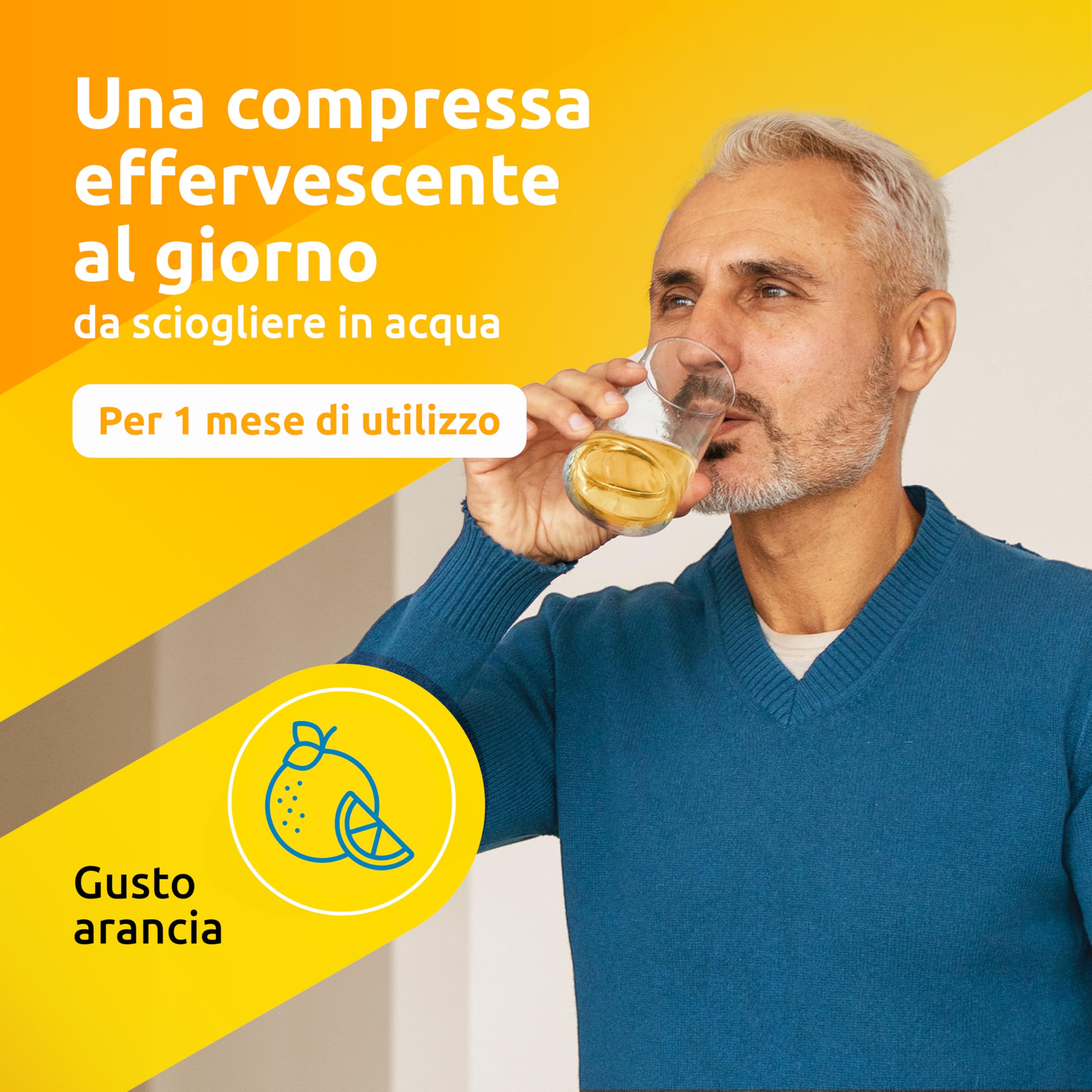 Supradyn Ricarica 50+ Integratore Multivitaminico Completo Vitamine E Minerali Con Vitamina B12, C, D, Zinco Per Stanchezza Fisica E Concentrazione Dai 50 Anni Uomo E Donna, 30 Compresse Effervescenti
