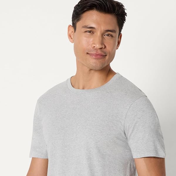 Amazon Essentials Men's Slim-Fit Cotton Crew Neck Vests, Pack of 6 - 4