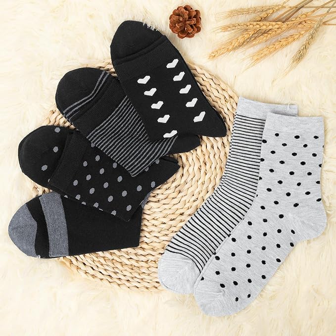 6 Pares de Medias Tobilleras de Algodón para Mujer, Talla 6-12 miniatura 4