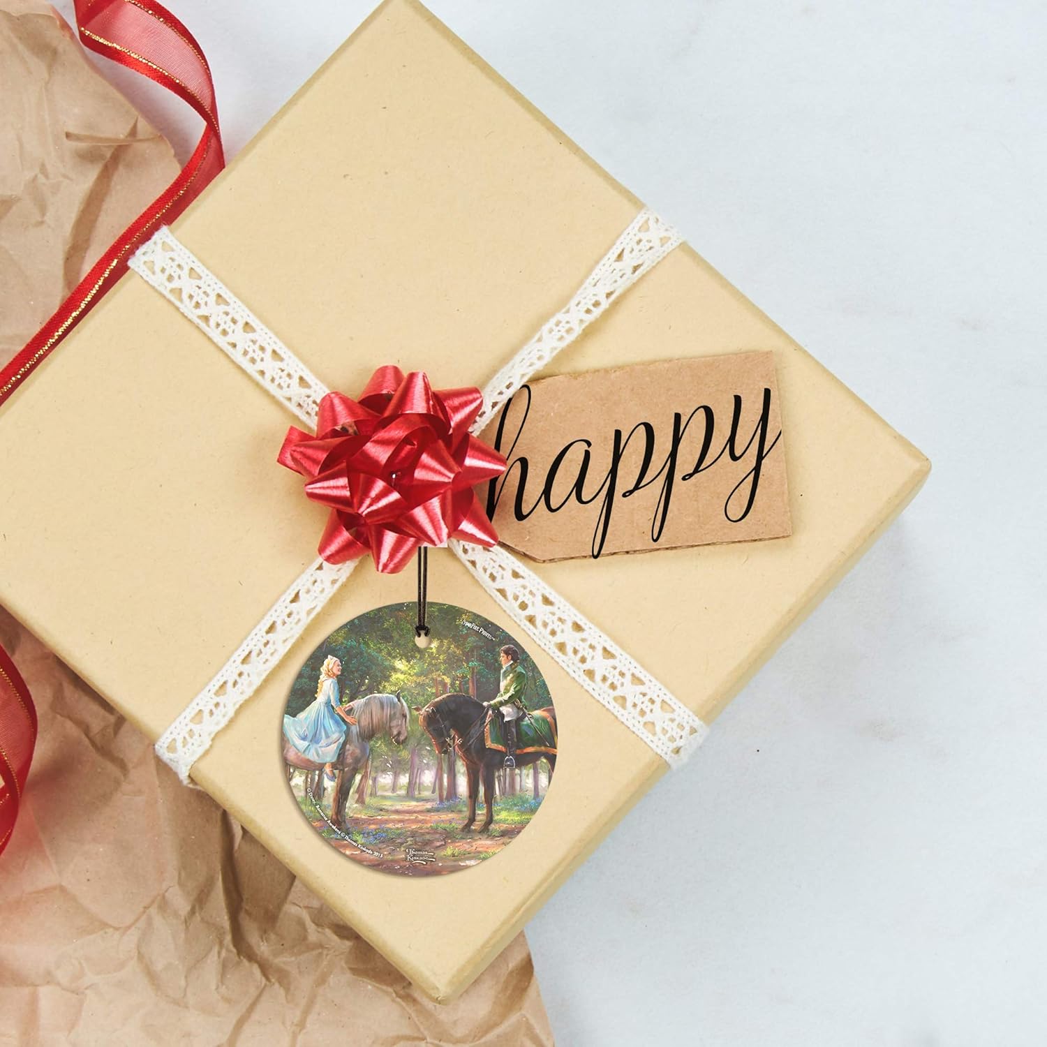 Trend Setters Disney – Cinderella – Romance Awakens – 3.5” Starfire Prints Hanging Glass Print Accessory – Ideal for Gifting and Collecting SPCIR532 - Image 5