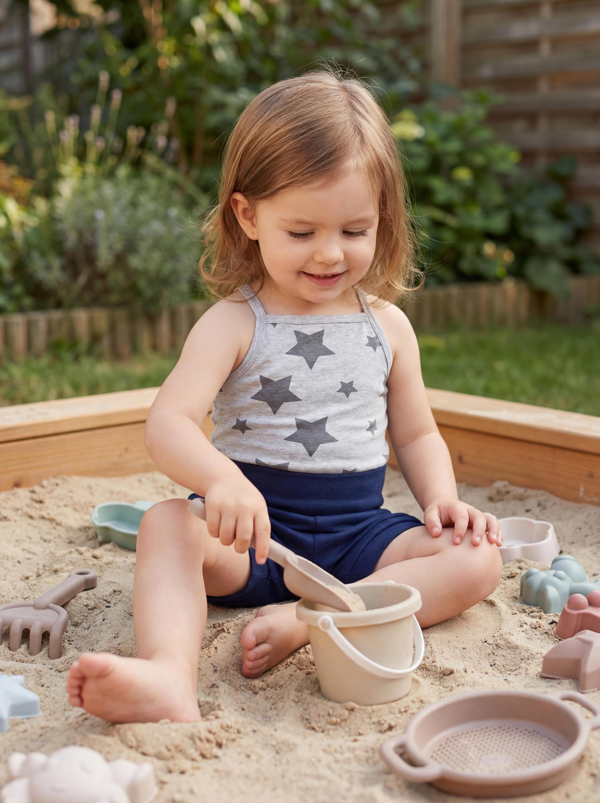 TupTam Body Neonato Bambina 5 Pezzi – Body Neonato in Cotone con Spalline, Perfetto per l’Estate