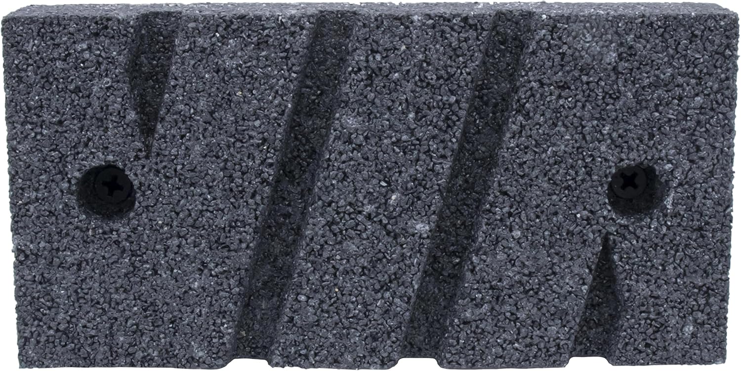 MARSHALLTOWN Rub Brick, 20 Grit, Fluted with Handle, Assembled in the USA | Cleans and Dresses Brick, Removes Form Marks from Concrete, 8 x 3 1/2 x 1 1/2 Inch, Masonry Hand Tool, 841