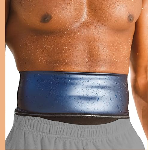 Waist Trimmer for Men Premium Waist Trainer Sauna Belt Sweat Band Working Out