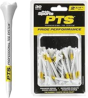 Vista 7 de PrideSports PTS Tees de Golf de Plástico 30 unidades, 3,8 cm El tee de plástico #1 en el tour Mejor para hierros, híbridos y maderas