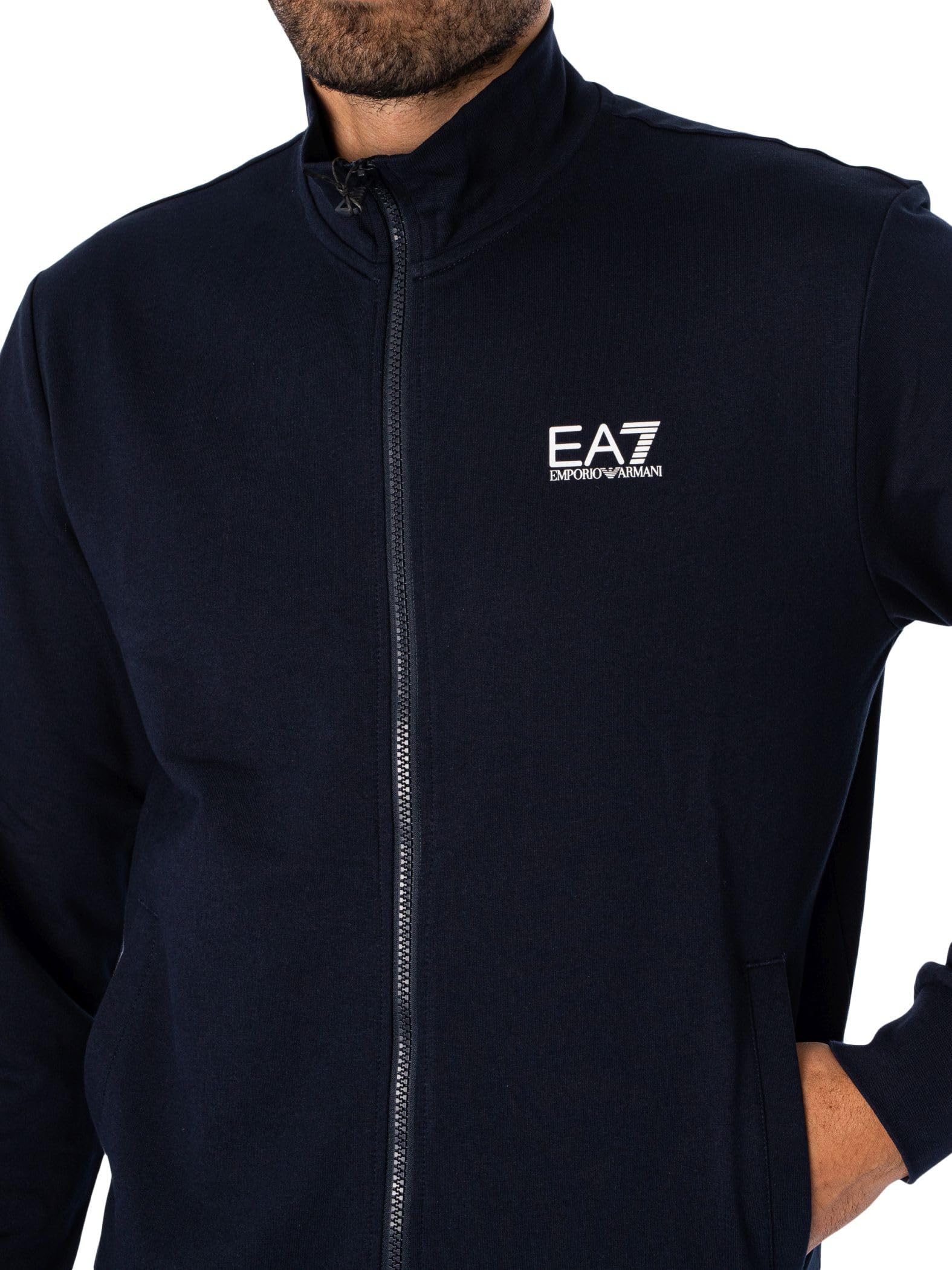 EA7 Emporio Armani Tuta Uomo Core Identity in cotone 8NPV60PJVRZ 8058997450553 Armani Blu L