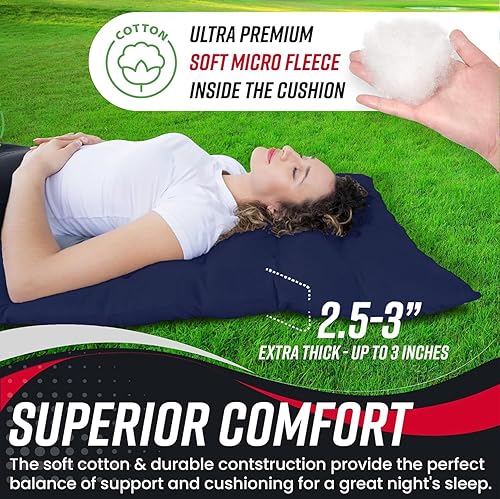 Miniatura 5 de Vaygway Colchón de algodón grueso suave y cómodo para acampar al aire libre, suave, cómodo, ligero, grueso, para senderismo, viajes, mochilero,