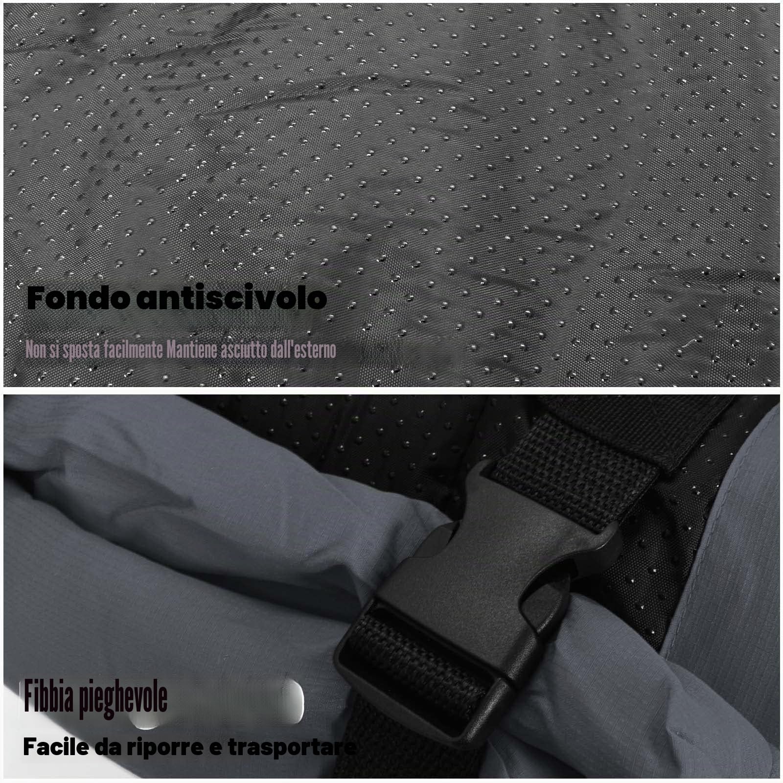 Tappetino per Cani Pieghevole, Impermeabile Letto per Cani Cuscino per Gatti Portatile Coperta per Animali Domestici Materasso Multifunzione per Viaggi, Campeggio, Escursionismo, 90x60 cm (Grigio)