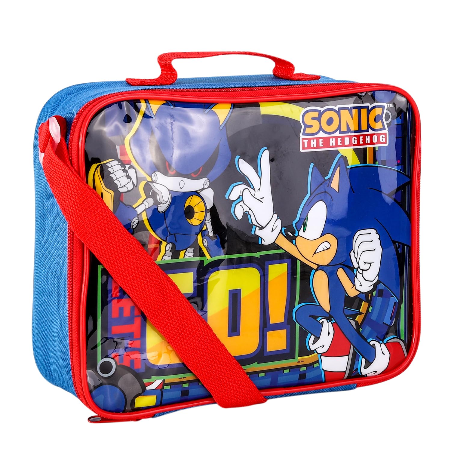 TDL Sonic The Hedgehog Lunch Bag, LUNCH11_SONIC, Blue