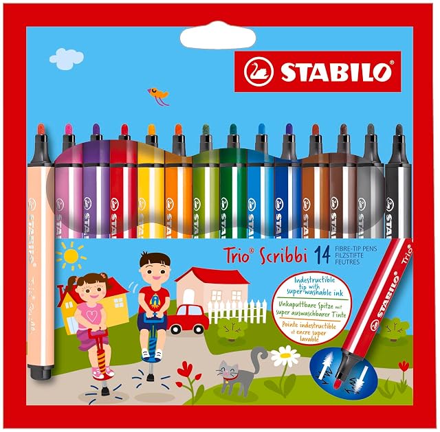 STABILO - rotulador triangular con punta amortiguada - Trio Scribbi