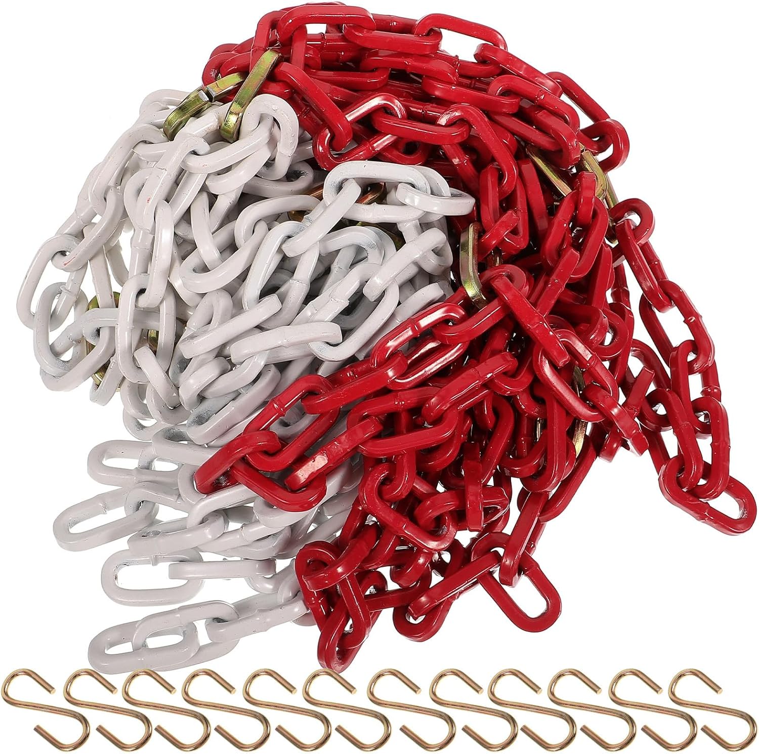 Metal Chain Basketball Net Heavy-Duty Galvanized Iron Basketball Net Replacement for Outdoor with 12-Link Thickened Chain Suitable for Professional and Portable Use