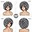 JSDshine Afro Wig - Soft 70s Afro Wigs For Women Grey Kinky Curly Hair Wigs With Bangs Natural Looking Gray Big Curly Wig For Men Bouncy Afro Puff Wig For Daily Party Cosplay Use