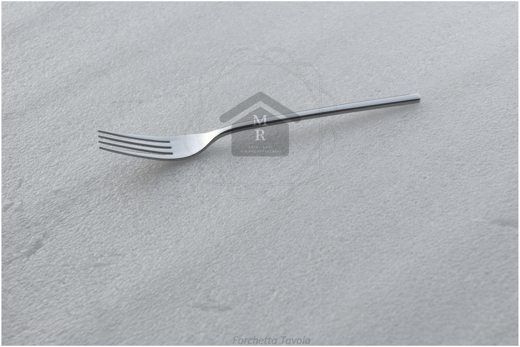 Set Posate Fuji in Acciaio Inox Nickel Free, Finitura Lucida, Spessore 3 mm (Set 48 Pz.)