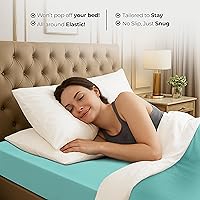 Vista 8 de Utopia Bedding Sábana Bajera Completa Ajustada - Sábana de Fondo - Bolsillo Profundo - Microfibra Suave - Resistente al Encogimiento