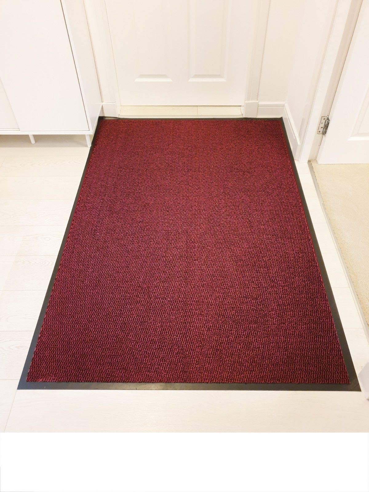 Wilson Direct Red Barrier Mats Runners Rugs Heavy Duty Washable Anti Slip Kitchen Hall Doormat Non Slip Rubber Backing 40Cm Wide 60Cm Long