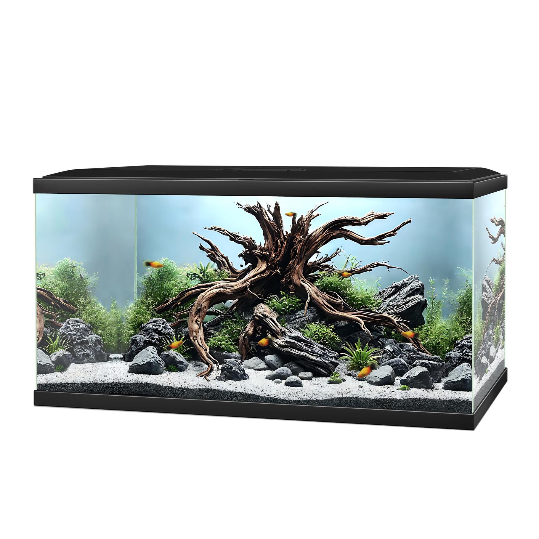 Ciano 60cm Black LED Aquarium 58L with Filter, Heater & LED Light