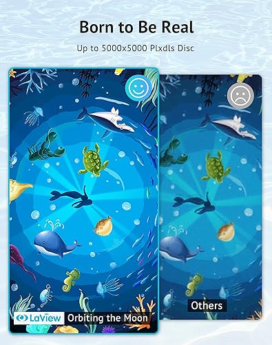 Vista 19 de LaView Proyector de estrellas con imagen HD de gran área de proyección para dormitorio, control remoto infrarrojo, luz nocturna de rotación Negro