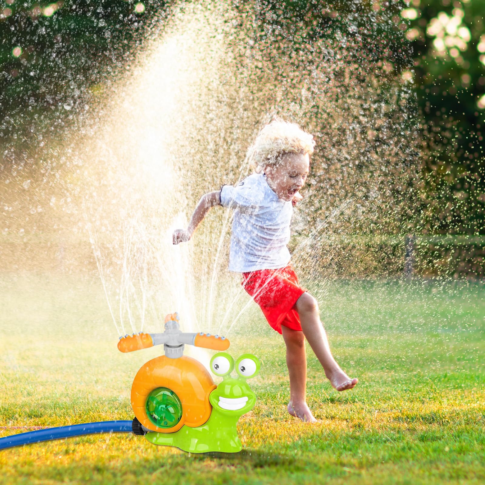 Giocattolo di Sprinkler Giochi d'Acqua per Bambini Giochi da Giardino per Bambini Balene Spruzzino Acqua Giochi da Esterno Spray da giardino all'aperto-per Bambini 3 4 5 6 7 8 9 10 Anni