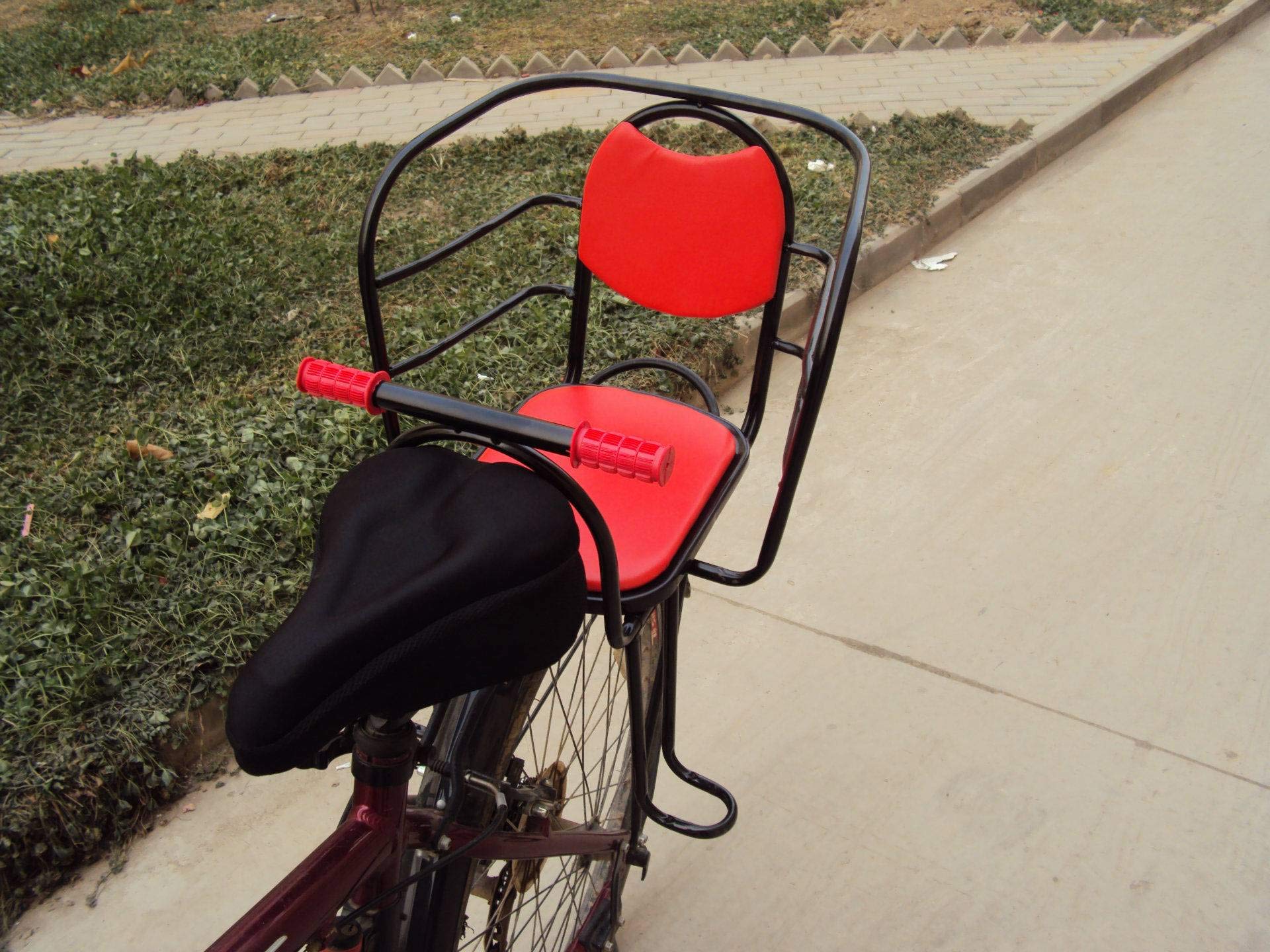 自転車 後ろの座席つき Amazon | チャイルドバイクシート, 金属の自転車の後部座席は