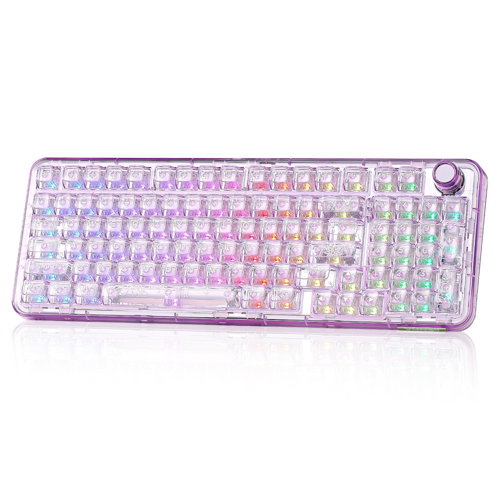 Amazon.com: YUNZII X98 QMK/VIA Wireless Mechanical Gaming Keyboard
