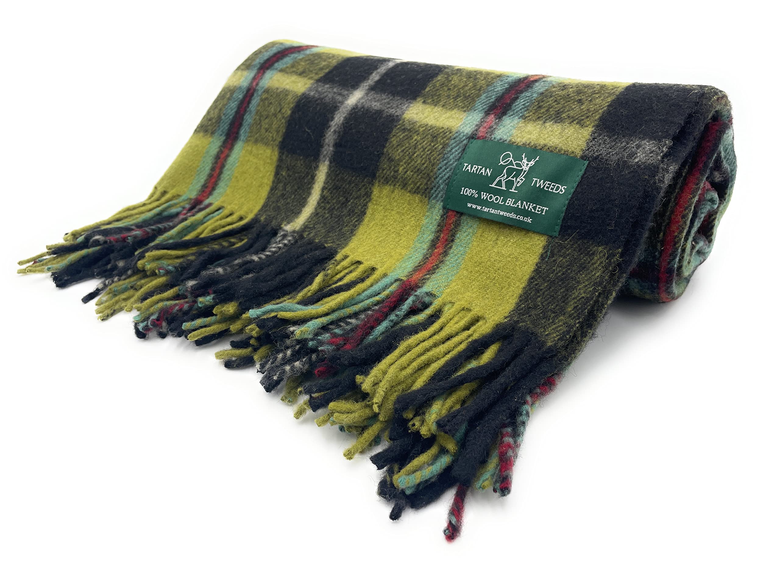 Tartan Tweeds Cornish National Tartan Wool Blanket, Cosy Warm, Bed Or Sofa Throw (, Full)