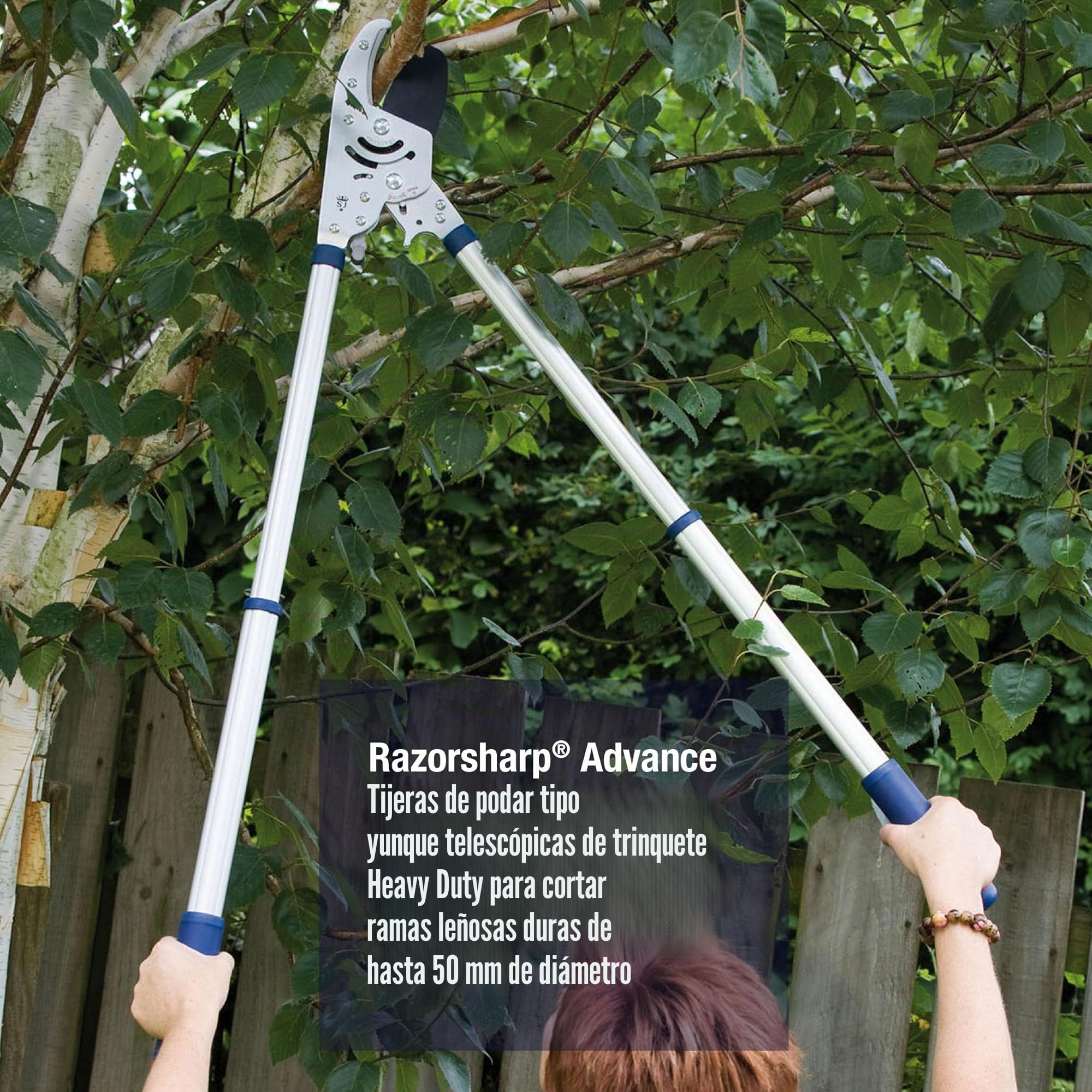 Spear & Jackson 8290RS Recortadora de ramas de trinquete telescópica de uso pesado Razorsharp Advance