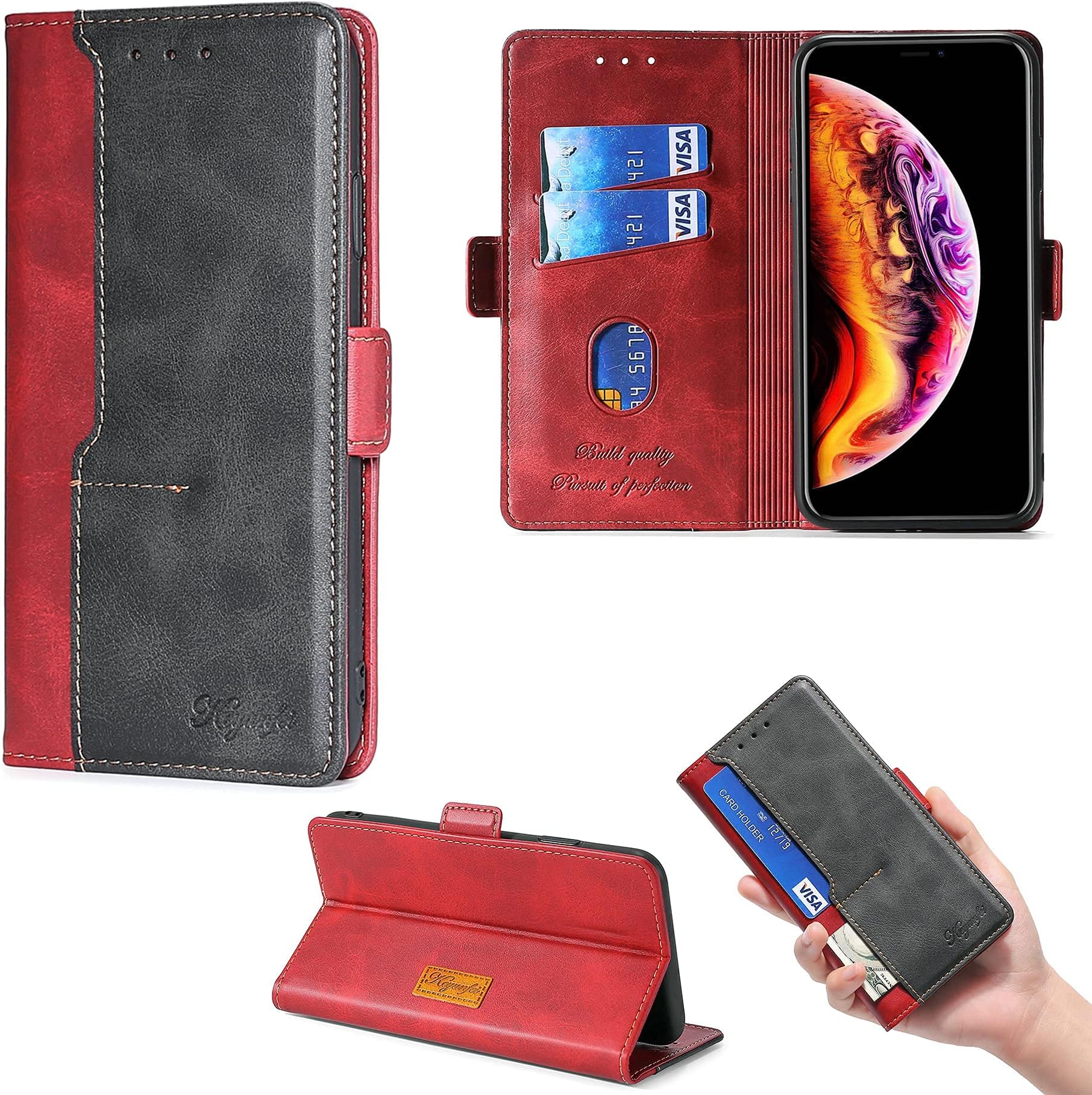 Flip Case for ATT AXIA (QS5509A) Case Phone Stand Cover ZS-F1